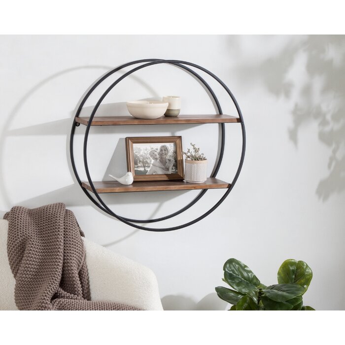 Everly Quinn Vasquez 2 Piece Circle Accent Shelf & Reviews Wayfair